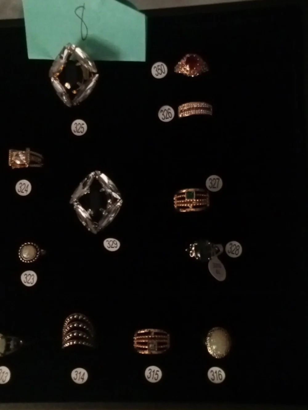 Gold Crystal Statement Ring - Women Jewelry $5 Each Ring